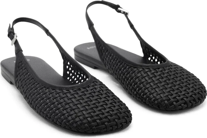 Braided Faux Leather Slingback Flat - Image 4