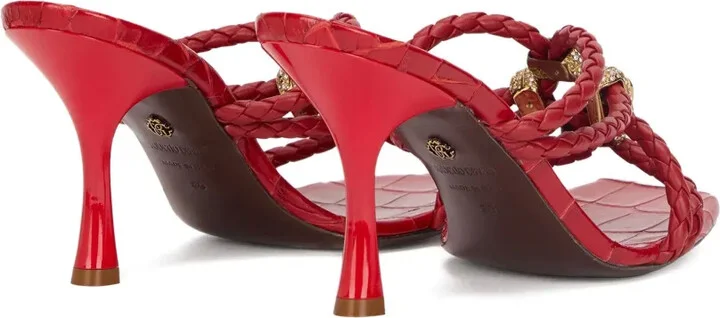 Braided Jewel-Embellished Sandals - Image 4