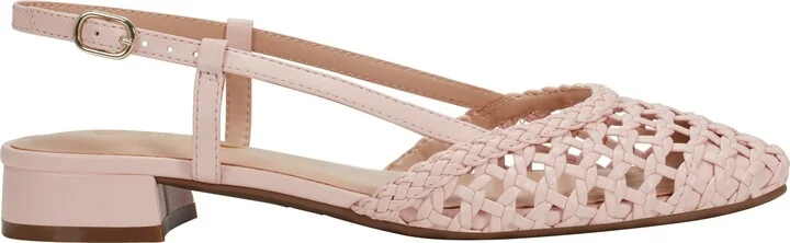 Braided Kitten Heel Slingback Ballet Flat - Image 3