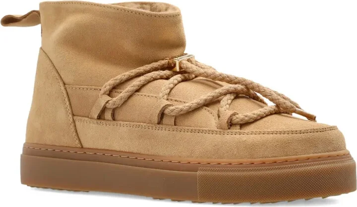 Braided-Lace Suede Boots - Image 2