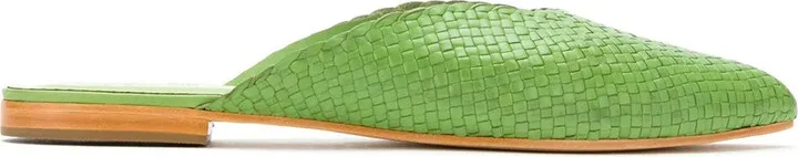 Braided Leather Mules