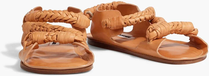 Braided leather sandals - Image 2