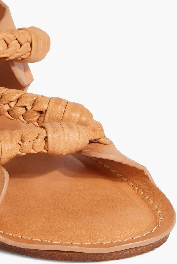 Braided leather sandals - Image 4