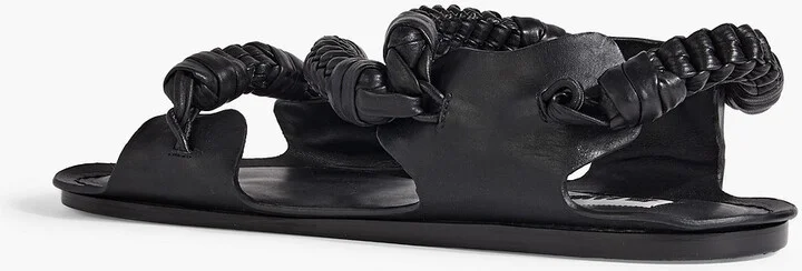 Braided leather sandals - Image 6