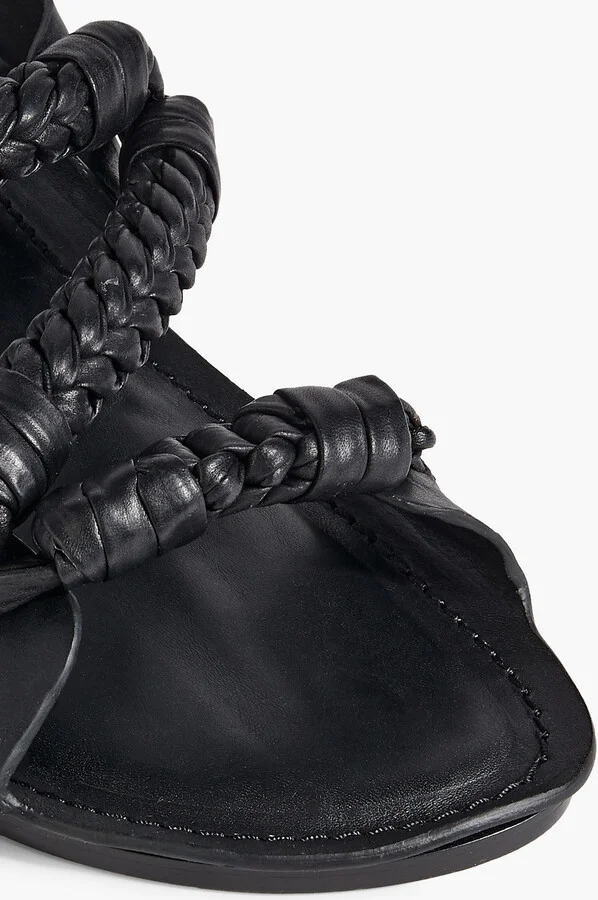 Braided leather sandals - Image 7