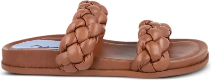 Braided Leather Slides