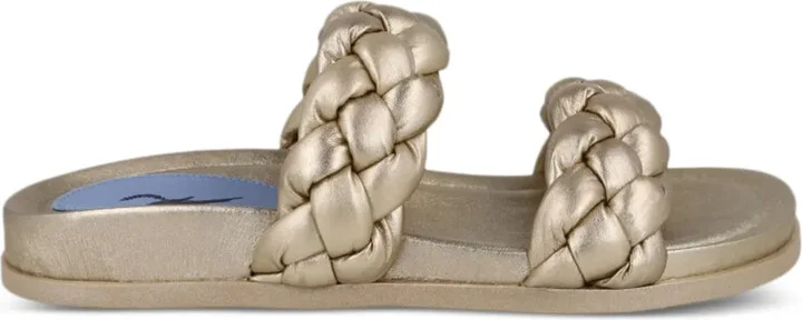 Braided Leather Slides