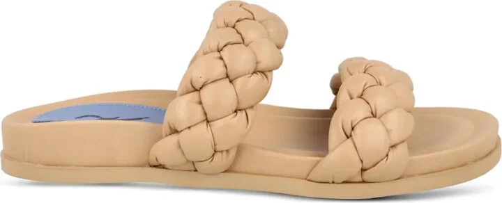 Braided Leather Slides