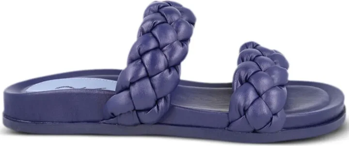 Braided Leather Slides