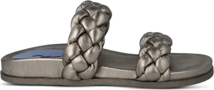 Braided Leather Slides