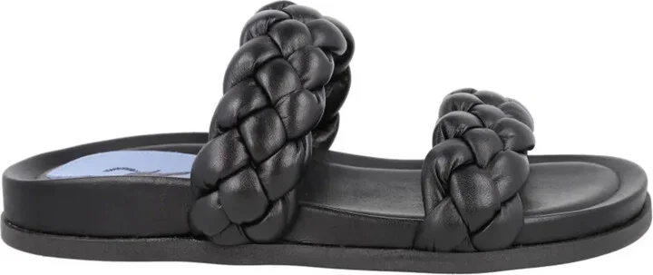 Braided Leather Slides