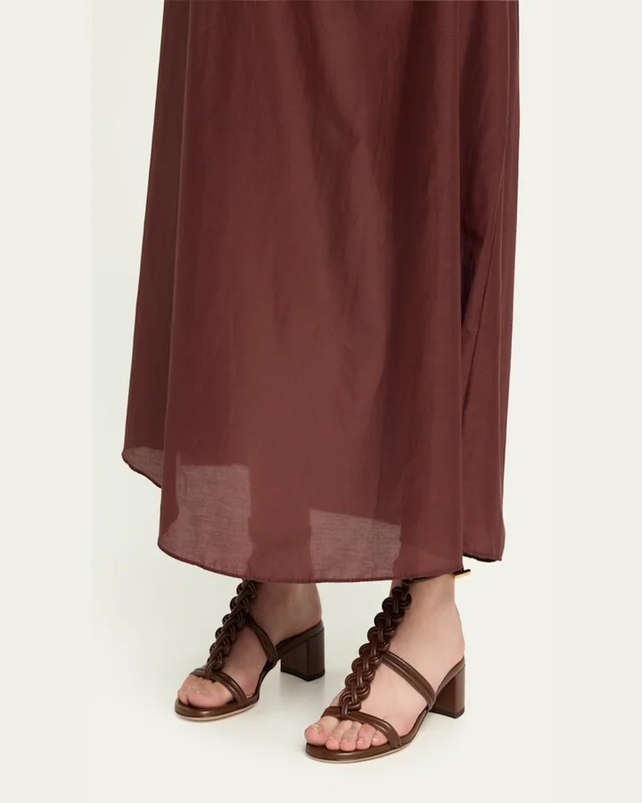 Braided Napa T-Strap Sandals - Image 11