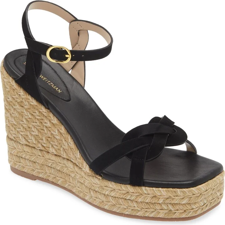 Braided Platform Espadrille Wedge Sandal