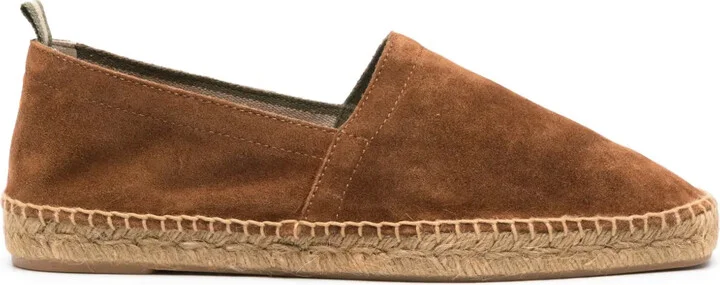 Braided-Raffia Suede Espadrilles