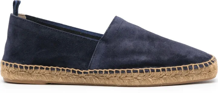 Braided-Raffia Suede Espadrilles