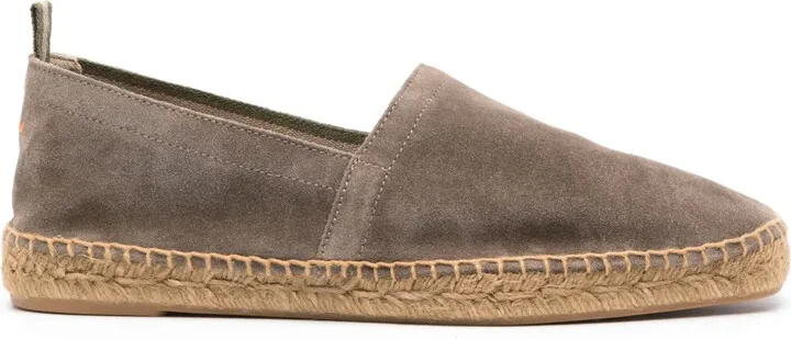 Braided-Raffia Suede Espadrilles