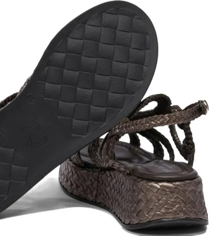 Braided Ring-Detail Sandals - Image 3