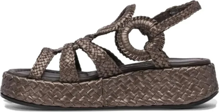 Braided Ring-Detail Sandals - Image 5