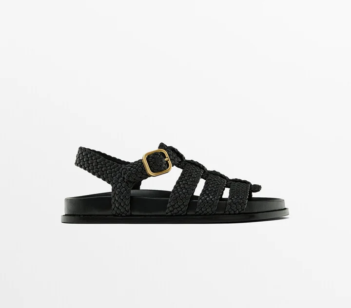 Braided Sandals With Buckle - Image 2