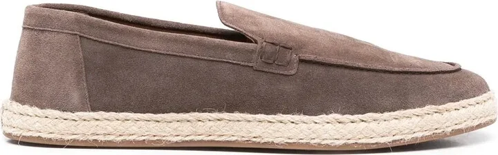 Braided-Sole Detail Loafers