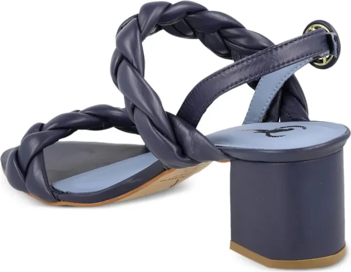 Braided-Strap Block-Heel Sandals - Image 3