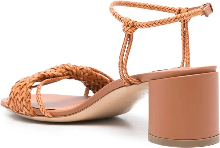 Braided-Strap Block-Heel Sandals - Image 3