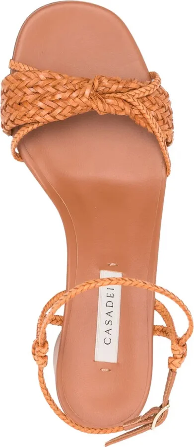 Braided-Strap Block-Heel Sandals - Image 4