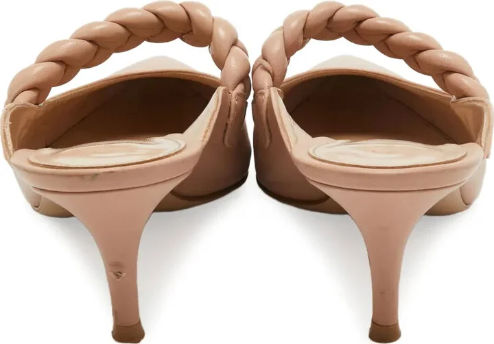 Braided Strap Slingback Heels - Image 4