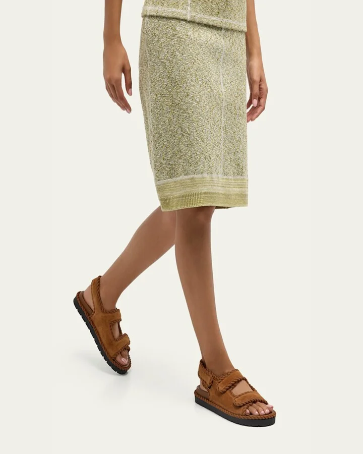 Braided Suede Grip Comfort Sandals - Image 10
