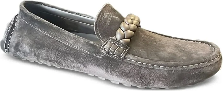 Braided Suede Loafers