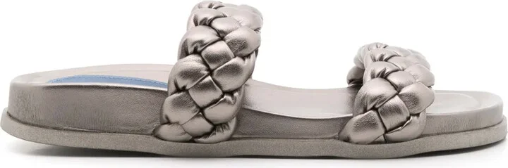 Braided Suede Slides