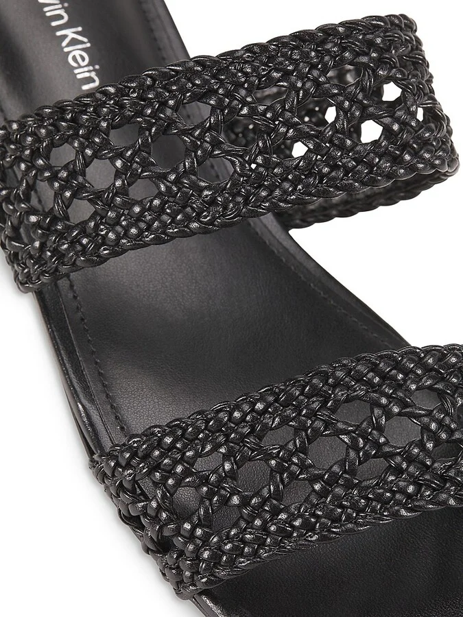 Braided Textile Double-Band Slide Sandals - Image 6