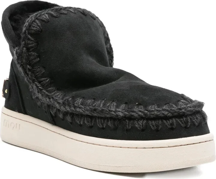 Braided-Trim Suede Boots - Image 2
