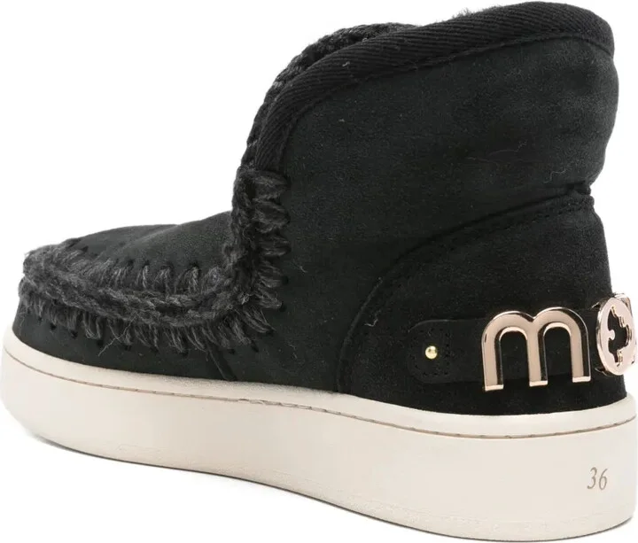 Braided-Trim Suede Boots - Image 3