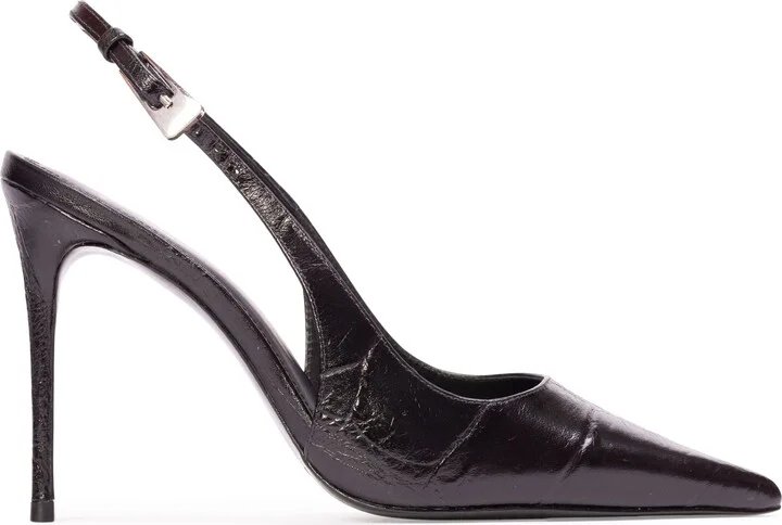 Black Croc Leather