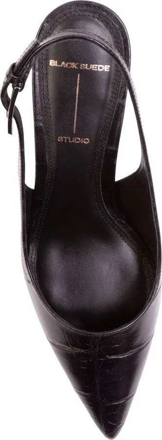Branca 65 Slingback Pump Croc Leather - Image 6
