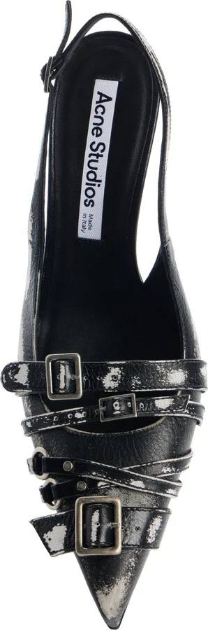 Brandan Buckled Pointed Toe Slingback Pump - Image 4