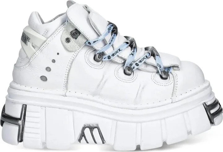 Branded-Laces Platform Sneakers