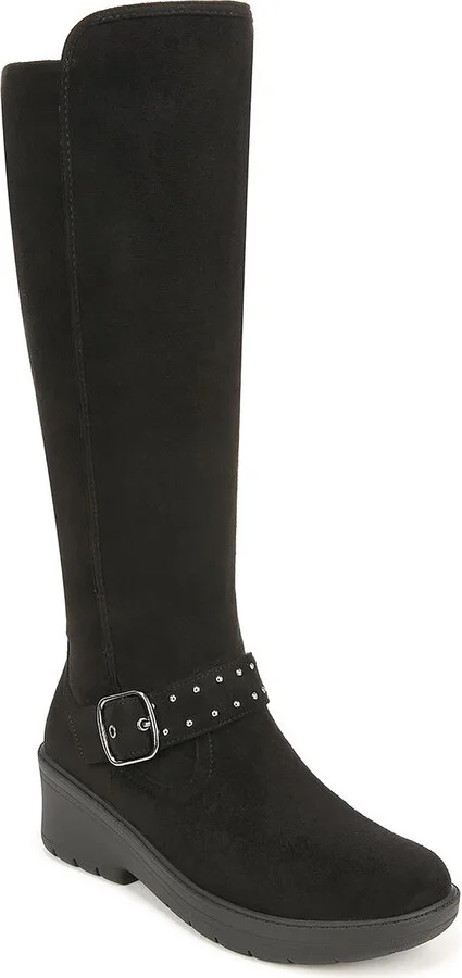 Brandy 2 Womens Faux Suede Embellished Knee-High Boots