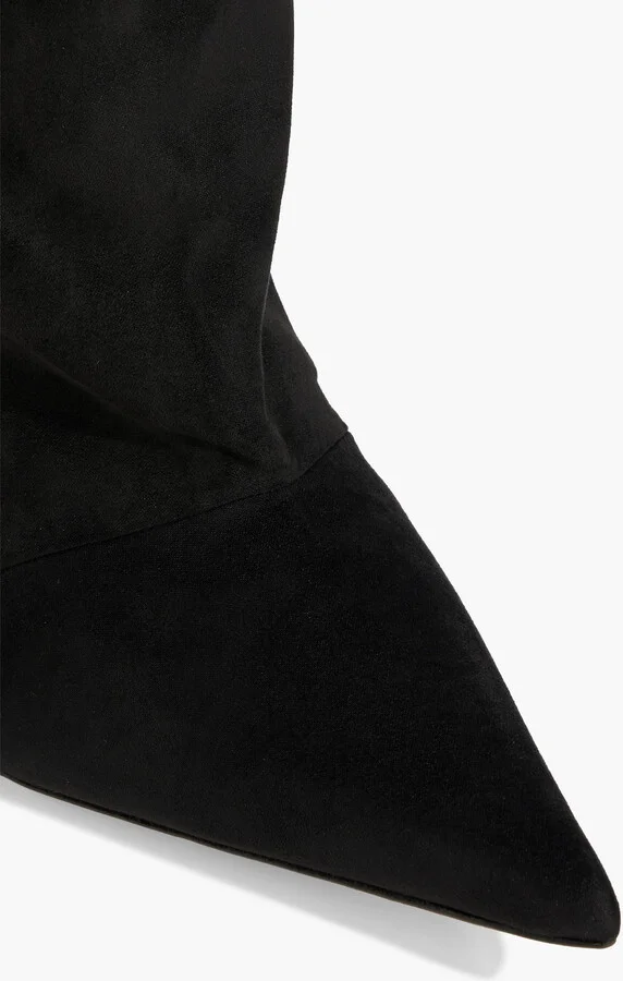 Braquel 105 gathered faux suede over-the-knee boots - Image 4