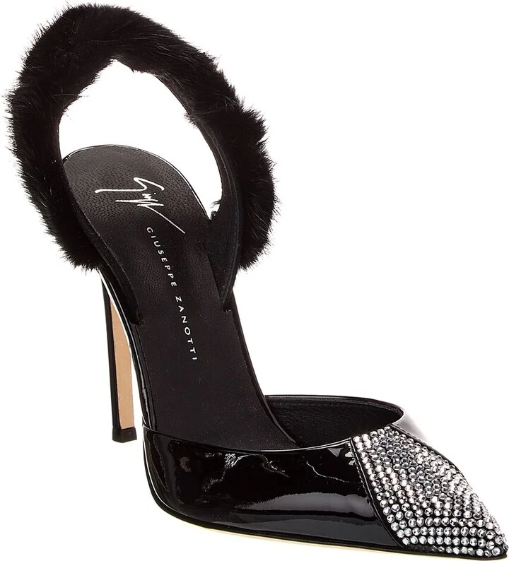 Braquel 105 Patent Slingback Pump