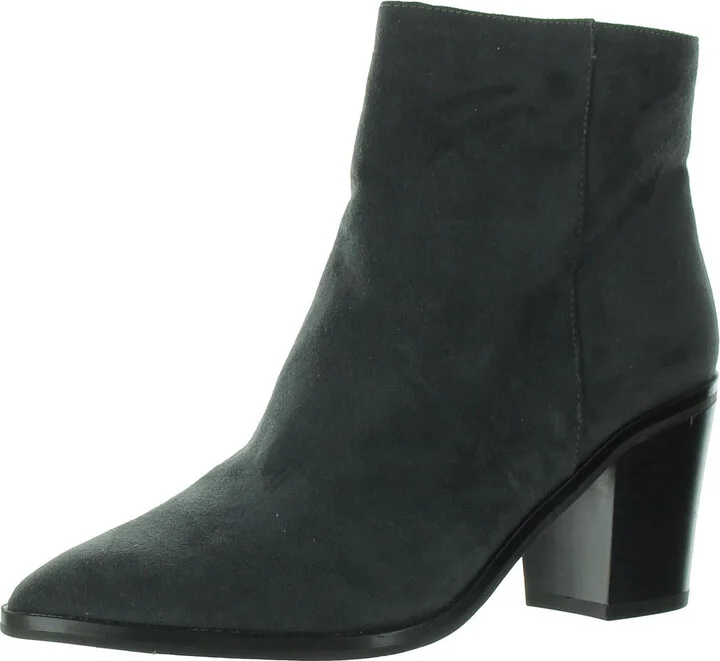 Braxton Fab Womens Zipper Faux Suede Ankle Boots