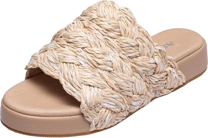 Bray Raffia Slide Sandal