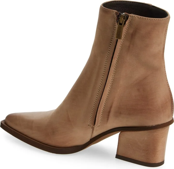 Braydie Block Heel Leather Bootie - Image 2