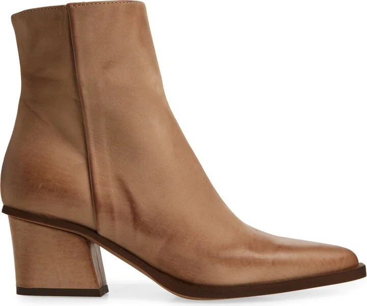 Braydie Block Heel Leather Bootie - Image 3