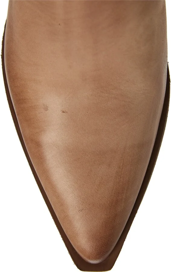 Braydie Block Heel Leather Bootie - Image 5