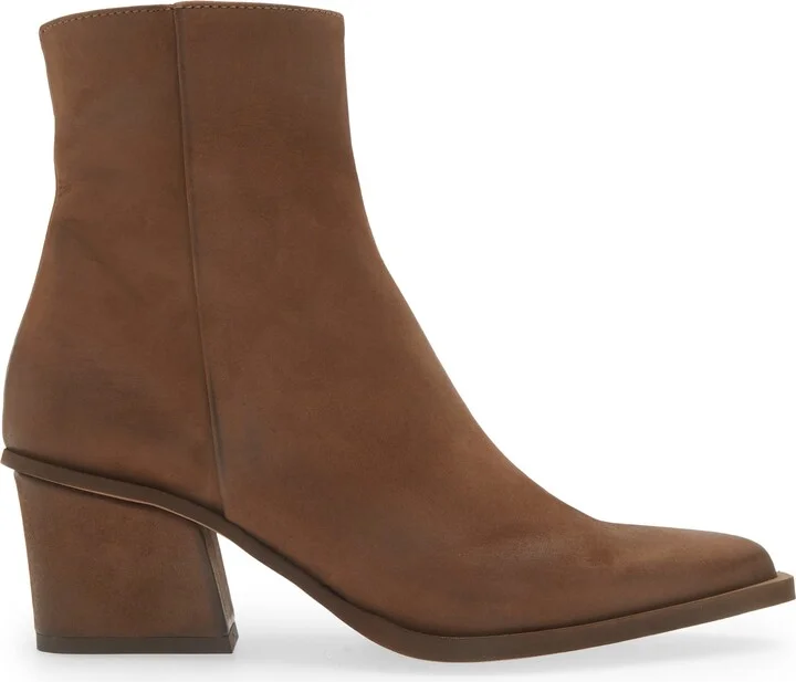 Braydie Block Heel Leather Bootie - Image 9