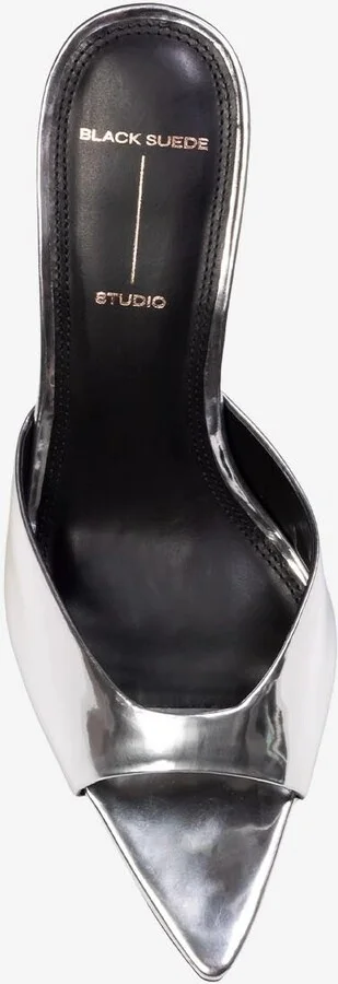 Brea 80 Metallic Leather Mules - Image 3