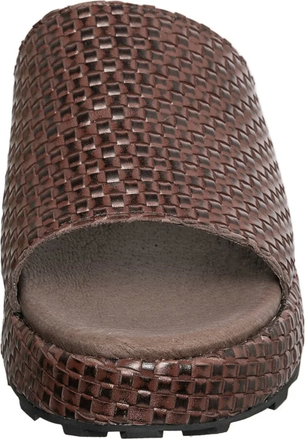 Brea Woven Leather Slide Sandal - Image 3