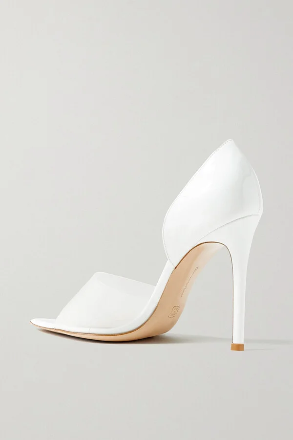 Bree 105 PVC-trimmed patent-leather pumps - Image 3